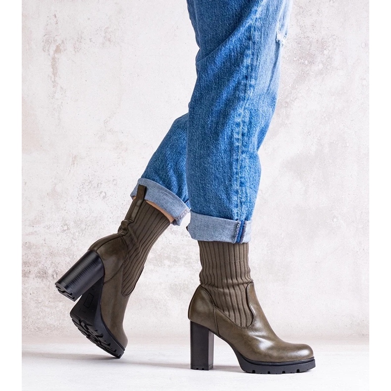 D/CEO Gröna stövlar av Asera eco-läder 1