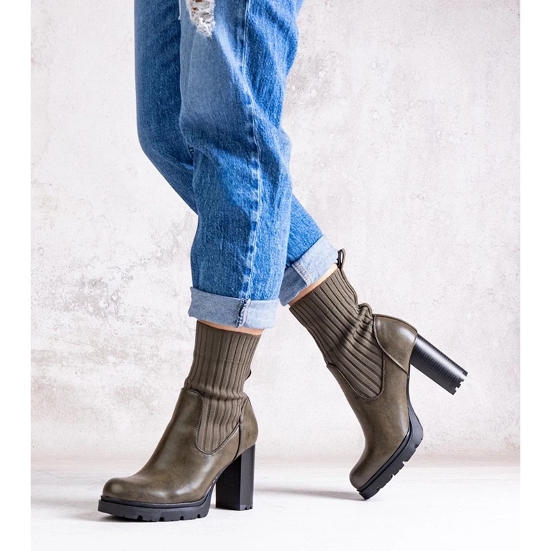 D/CEO Gröna stövlar av Asera eco-läder 2