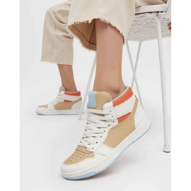 Kvinnors sneakers veltor vit/khaki 1