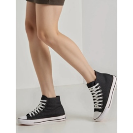 Kvinnors Raven Black Sneakers svart 2