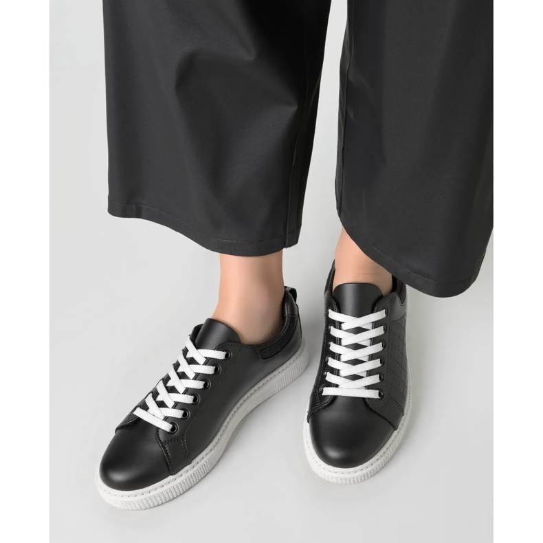 Kvinnors sneakers veltor svart 1