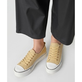 Kvinnors kestor khaki sneakers beige 1