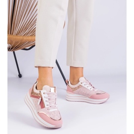 D/CEO Rosa sportsneakers på plattformen dekorerad med Malta Glitter 2