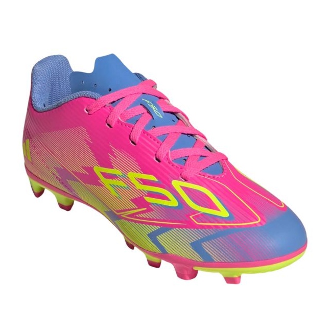 Adidas f50 klubb fg/mg jh6422 rosa fotbollsskor 1
