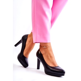 Sergio Leone Kvinnors klassiska pumpar på plattformen svart 2