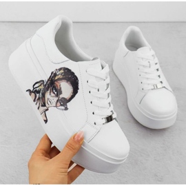 Sportskor på Filippo Paw587 -plattformen vit 1