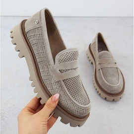 Kvinnor loafers filippo paw591 beige 1