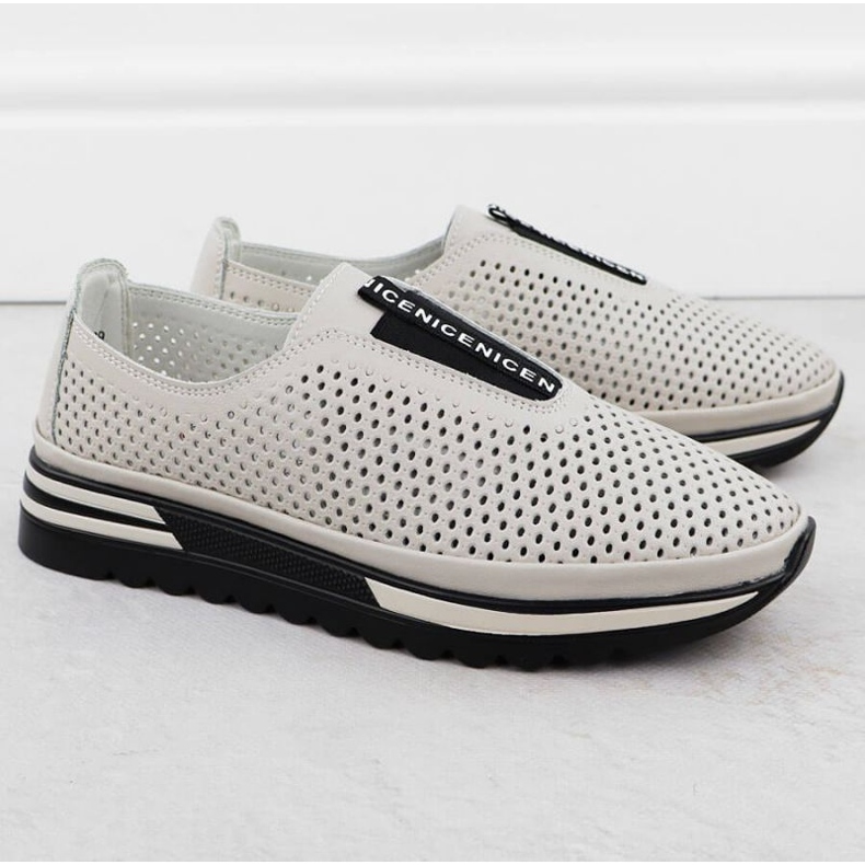 S.Barski Öppna skor S. Barski LR51-672 Beige 2