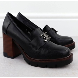 Moccasin -skor på Potocki Post i SZ12403 WOL287 svart 2