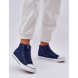 Women's High Sneakers Big Star DD274333 Navy Blue blå 2