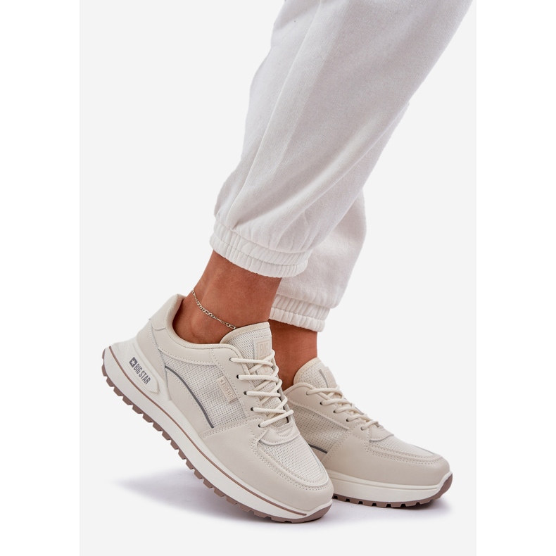 Kvinnors sneakers Big Star NN274A088 Lätt beige 1