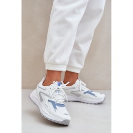 Kvinnors sportskor Big Star NN274A094 Hi-Poly System White-Blue System vit 2