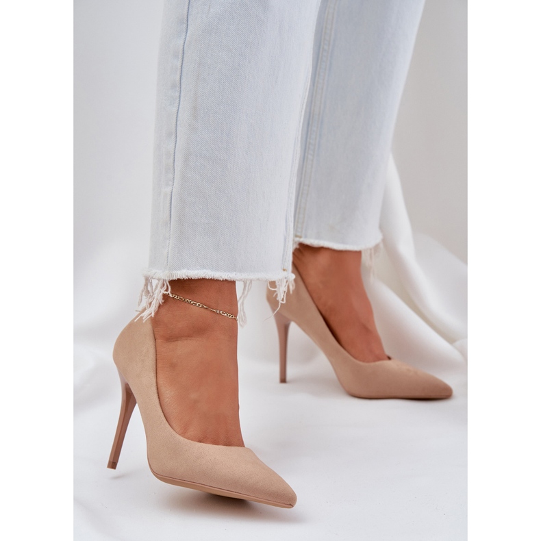 Klassiska Eco Suede Pins Beige 2