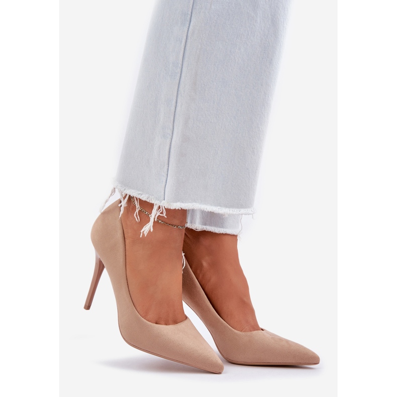 Klassiska Eco Suede Pins Beige 1