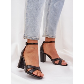 Sandaler på barhälen med Eco Leather Black svart 2