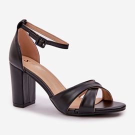 Sandaler på barhälen med Eco Leather Black svart 4
