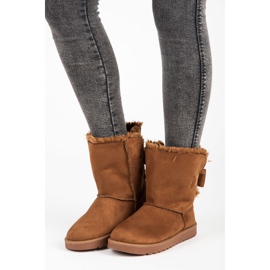 Muluki i mocka med rosett brun 1