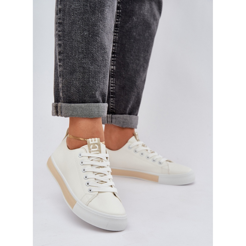 Klassiska gyllene zloty sneakers 2