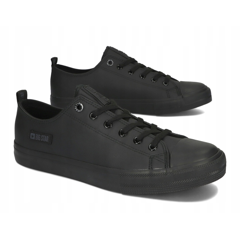 Herr sneakers Big Star KK174009 svarta skor 2