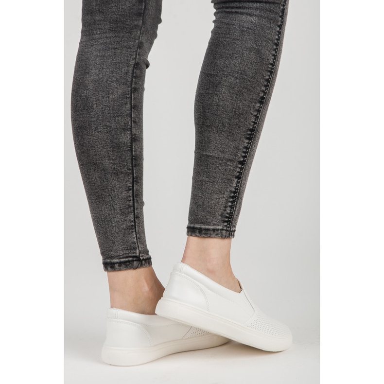 Openwork Slipons vit 1