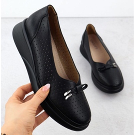 Skor på Vinceza 7896 Black Openwork Platform svart 1