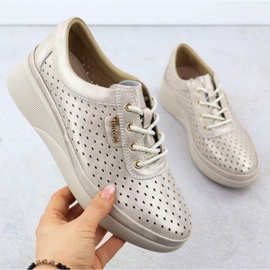 Vinceza OpenWork Sports Shoes 7890 Zlotys gyllene 1