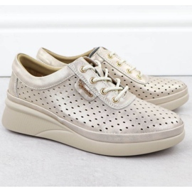 Vinceza OpenWork Sports Shoes 7890 Zlotys gyllene 2