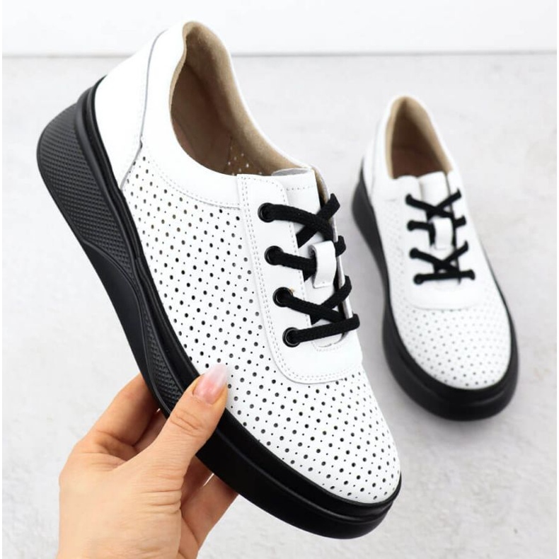 Openwork -skor på Vinceza 79506 White Platform vit 1