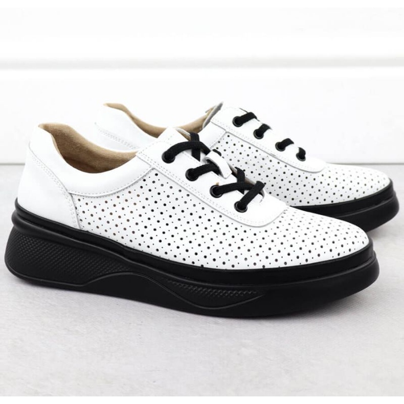 Openwork -skor på Vinceza 79506 White Platform vit 2