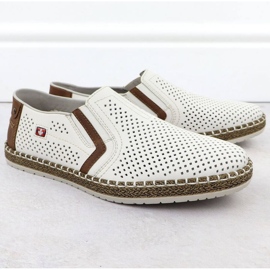 Rieker B5297-80 Vita öppningsskor 1