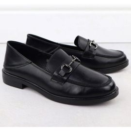 Mockasinskor med en Vinceza 18107 dekoration svart 2