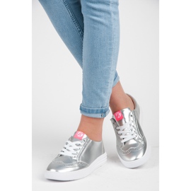 Kylie sneakers i silver grå 1