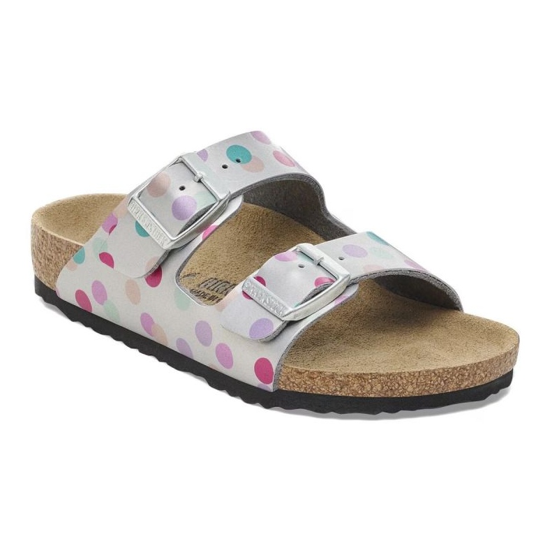 Birkenstock Arizona BS 1029805 floppar i polka -prickar silver- 1