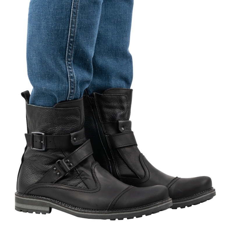 Olivier Läder herrstövlar Chelsea boots 82KZ svart 1