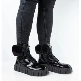 Kvinnors läderskinn Pollonus Black Weapon 5-1574-001 svart 1