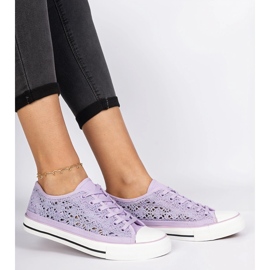 Violet OpenWork kvinnors sneakers violett 1