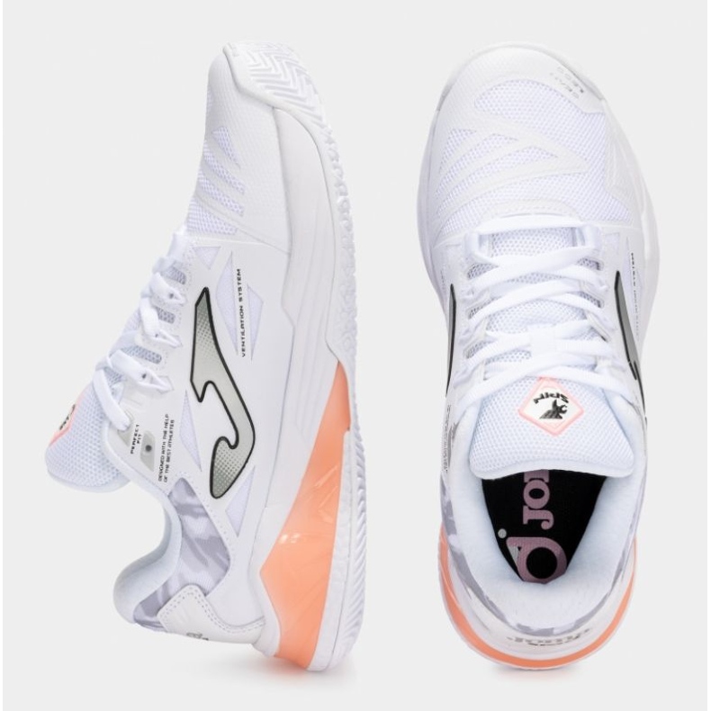 Tennisskor Joma Spin Lady 2502 TSPILS2502OM vit 1