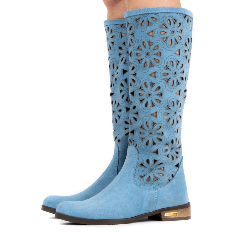 Olivier Kvinnors blå stövlar 2