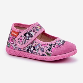 Barns tofflor i rosa pandor 6