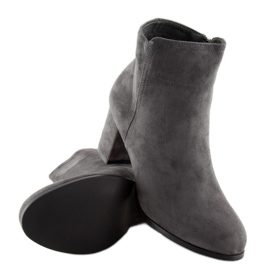 Klassiska grå grå höga klackar 2