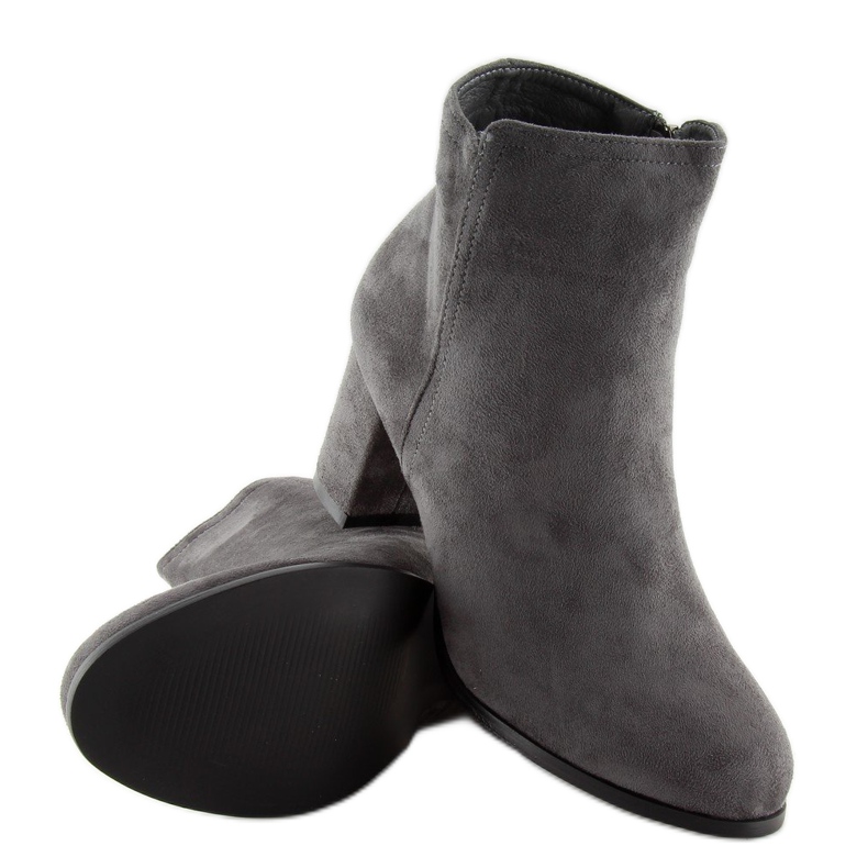 Klassiska grå grå höga klackar 2