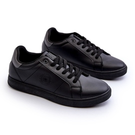 Låga sneakers för män Eco Leather Big Star NN174284 Svart 2