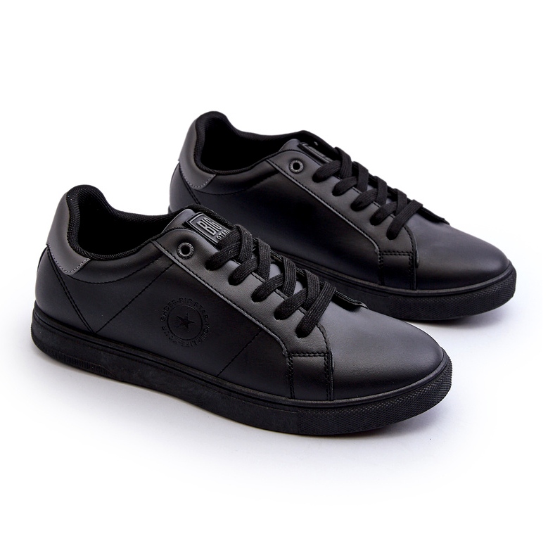 Låga sneakers för män Eco Leather Big Star NN174284 Svart 2