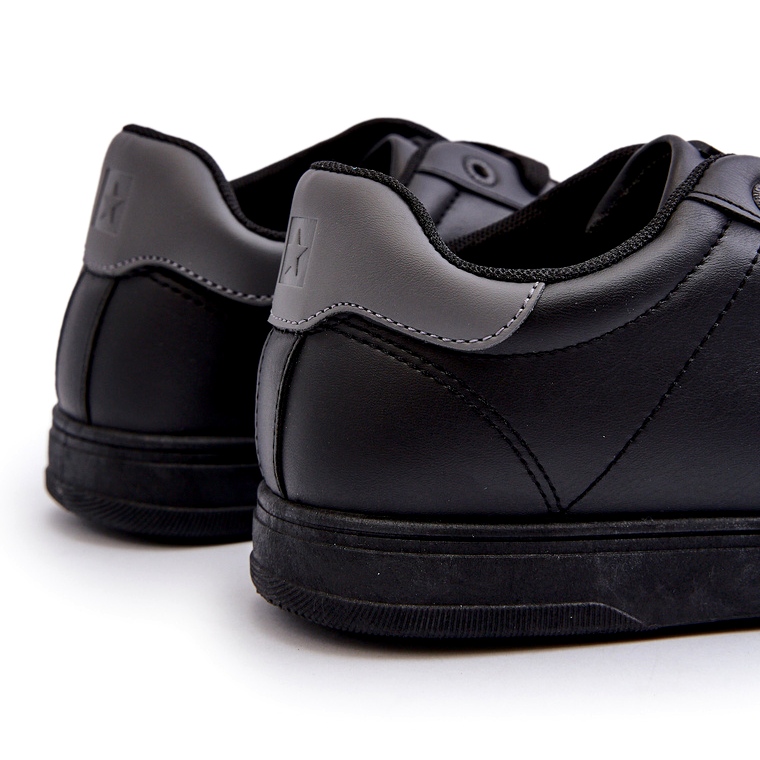 Låga sneakers för män Eco Leather Big Star NN174284 Svart 3