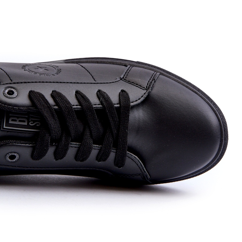 Låga sneakers för män Eco Leather Big Star NN174284 Svart 1