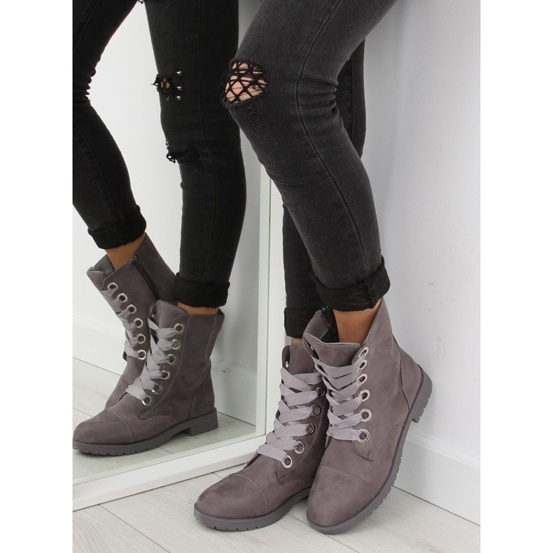 Grå AB-8 grå arbetsstövlar 2