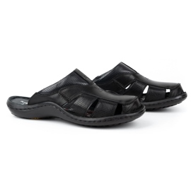 Kampol Skinnflipflops herr 224KAM, svart 4
