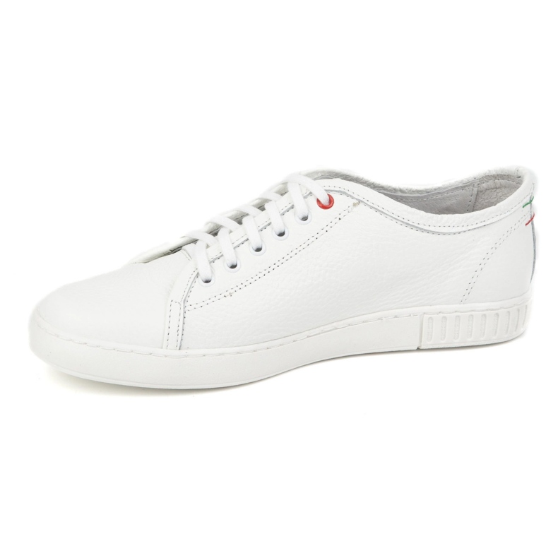 Polbut läderskor sneakers Men Model 2129 White vit 1