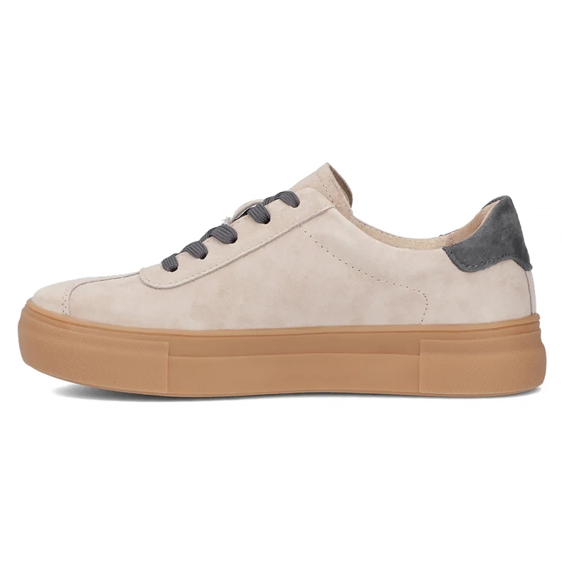 Läder sneakers filippo dp6798/25 beige med grå 2