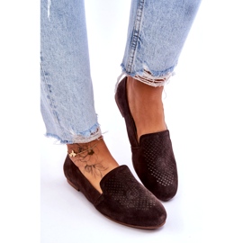 S.Barski Bekväma loafers i mocka Brun Giovana 4